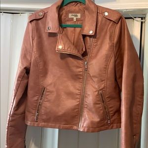 Faux leather jacket